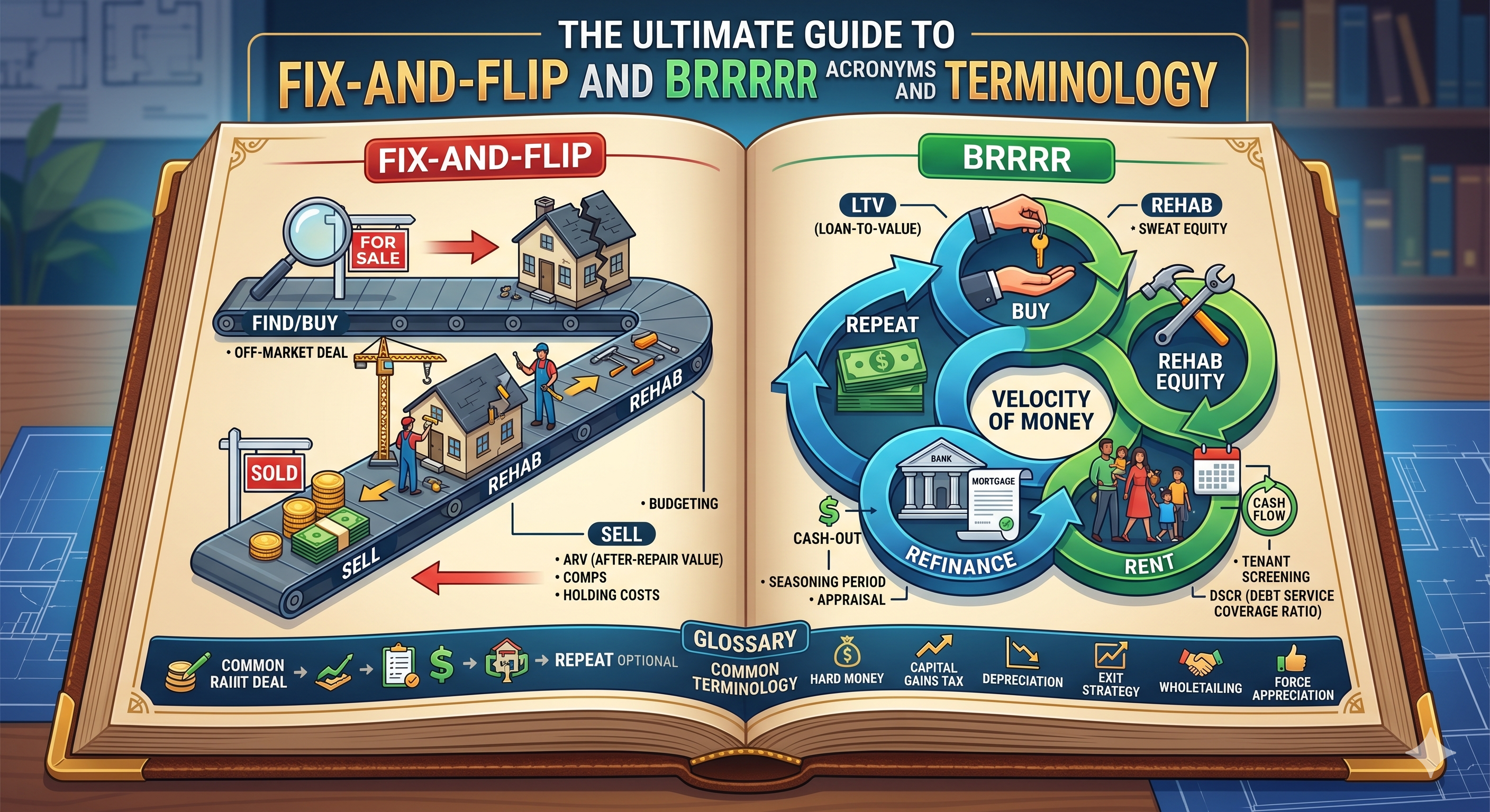The Ultimate Guide to Fix-and-Flip and BRRRR Acronyms and Terminology